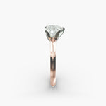 Load image into Gallery viewer, Heart Lab-Grown Diamond Knife-Edge Five-Prong Engagement Ring | Romantic Solitaire | IGI Certified | 10K/14K/18K Gold
