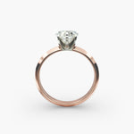 Load image into Gallery viewer, Heart Lab-Grown Diamond Knife-Edge Five-Prong Engagement Ring | Romantic Solitaire | IGI Certified | 10K/14K/18K Gold
