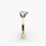 Load image into Gallery viewer, Heart Lab-Grown Diamond Knife-Edge Five-Prong Engagement Ring | Romantic Solitaire | IGI Certified | 10K/14K/18K Gold

