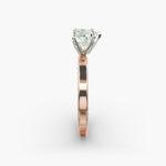 Load image into Gallery viewer, Heart Lab-Grown Diamond Ring – Rope Band with Milgrain | IGI Certified | 10K/14K/18K Gold
