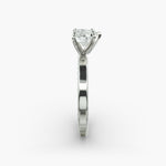 Load image into Gallery viewer, Heart Lab-Grown Diamond Ring – Rope Band with Milgrain | IGI Certified | 10K/14K/18K Gold
