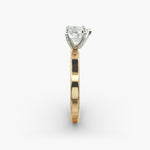 Load image into Gallery viewer, Heart Lab-Grown Diamond Ring – Rope Band with Milgrain | IGI Certified | 10K/14K/18K Gold
