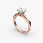Load image into Gallery viewer, Heart Lab-Grown Diamond Solitaire Ring – 5-Prong Bold Band | IGI Certified | 10K/14K/18K Gold
