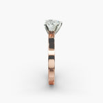 Load image into Gallery viewer, Heart Lab-Grown Diamond Solitaire Ring – 5-Prong Bold Band | IGI Certified | 10K/14K/18K Gold
