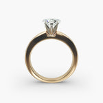 Load image into Gallery viewer, Heart Lab-Grown Diamond Solitaire Ring – 5-Prong Bold Band | IGI Certified | 10K/14K/18K Gold
