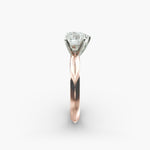 Load image into Gallery viewer, Heart Lab-Grown Diamond Solitaire Ring – 5-Prong Knife-Edge Band | IGI Certified | 10K/14K/18K Gold
