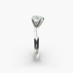Load image into Gallery viewer, Heart Lab-Grown Diamond Solitaire Ring – 5-Prong Knife-Edge Band | IGI Certified | 10K/14K/18K Gold
