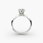Load image into Gallery viewer, Heart Lab-Grown Diamond Solitaire Ring – 5-Prong Knife-Edge Band | IGI Certified | 10K/14K/18K Gold

