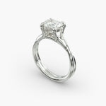 Load image into Gallery viewer, Heart Lab-Grown Diamond Ring – Twisted Band Design | IGI Certified | 10K/14K/18K Gold

