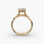 Load image into Gallery viewer, Heart Lab-Grown Diamond Ring – Twisted Band Design | IGI Certified | 10K/14K/18K Gold
