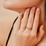 Load image into Gallery viewer, 18K Gold Round Cut Diamond Solitaire Engagement Ring
