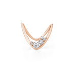 Load image into Gallery viewer, 10K Gold Round Cut V Shaped Diamond Ring
