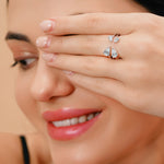 Load image into Gallery viewer, 14K Gold Round Cut Twins Diamond Rings
