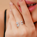 Load image into Gallery viewer, 14K Gold Round Cut Twins Diamond Rings
