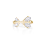 Load image into Gallery viewer, 14K Gold Round Cut Twins Diamond Rings
