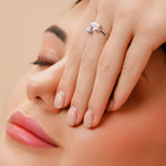 Load image into Gallery viewer, 18K Gold Pear Cut Diamond Toi Et Moi Engagement Ring
