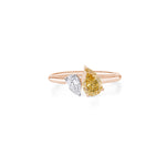 Load image into Gallery viewer, 18K Gold Noah Toi Et Moi Lab Diamond Ring
