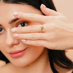 Load image into Gallery viewer, 18K Gold Noah Toi Et Moi Lab Diamond Ring
