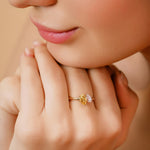 Load image into Gallery viewer, 18K Gold Noah Toi Et Moi Lab Diamond Ring
