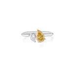 Load image into Gallery viewer, 18K Gold Noah Toi Et Moi Lab Diamond Ring

