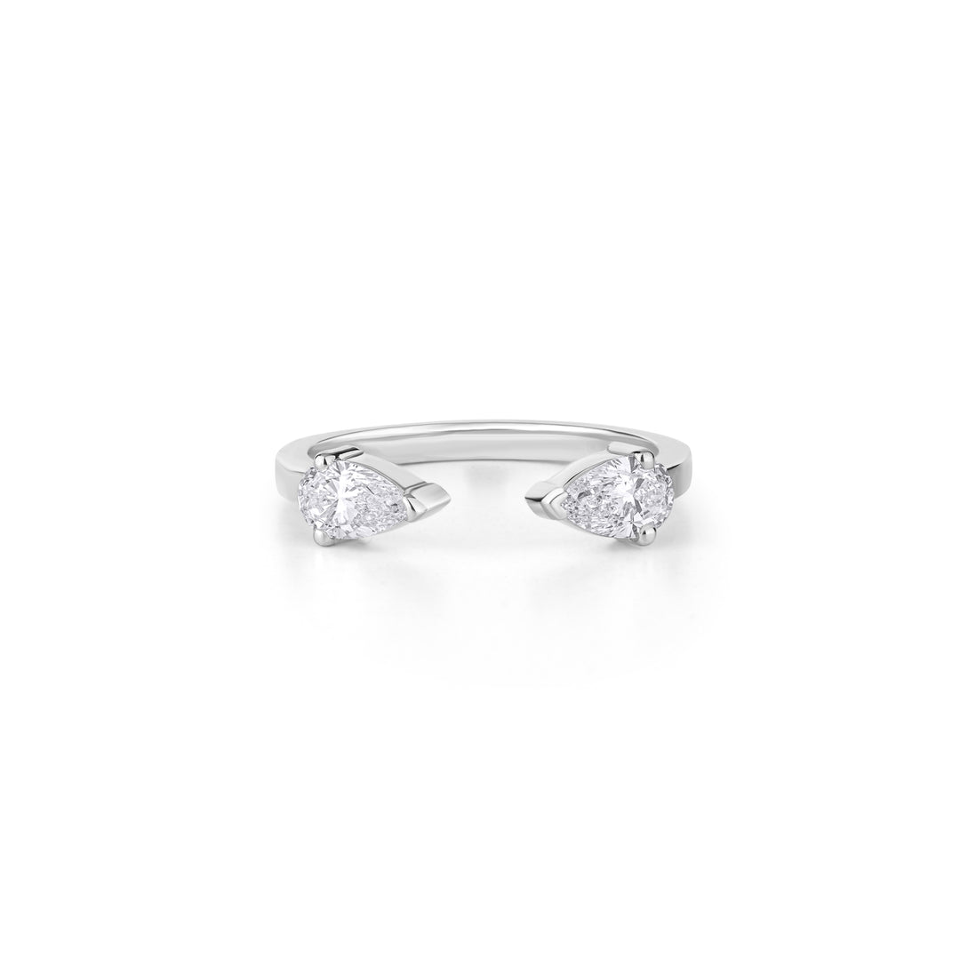 14K Gold Ella Toi Et Moi Lab Diamond Ring
