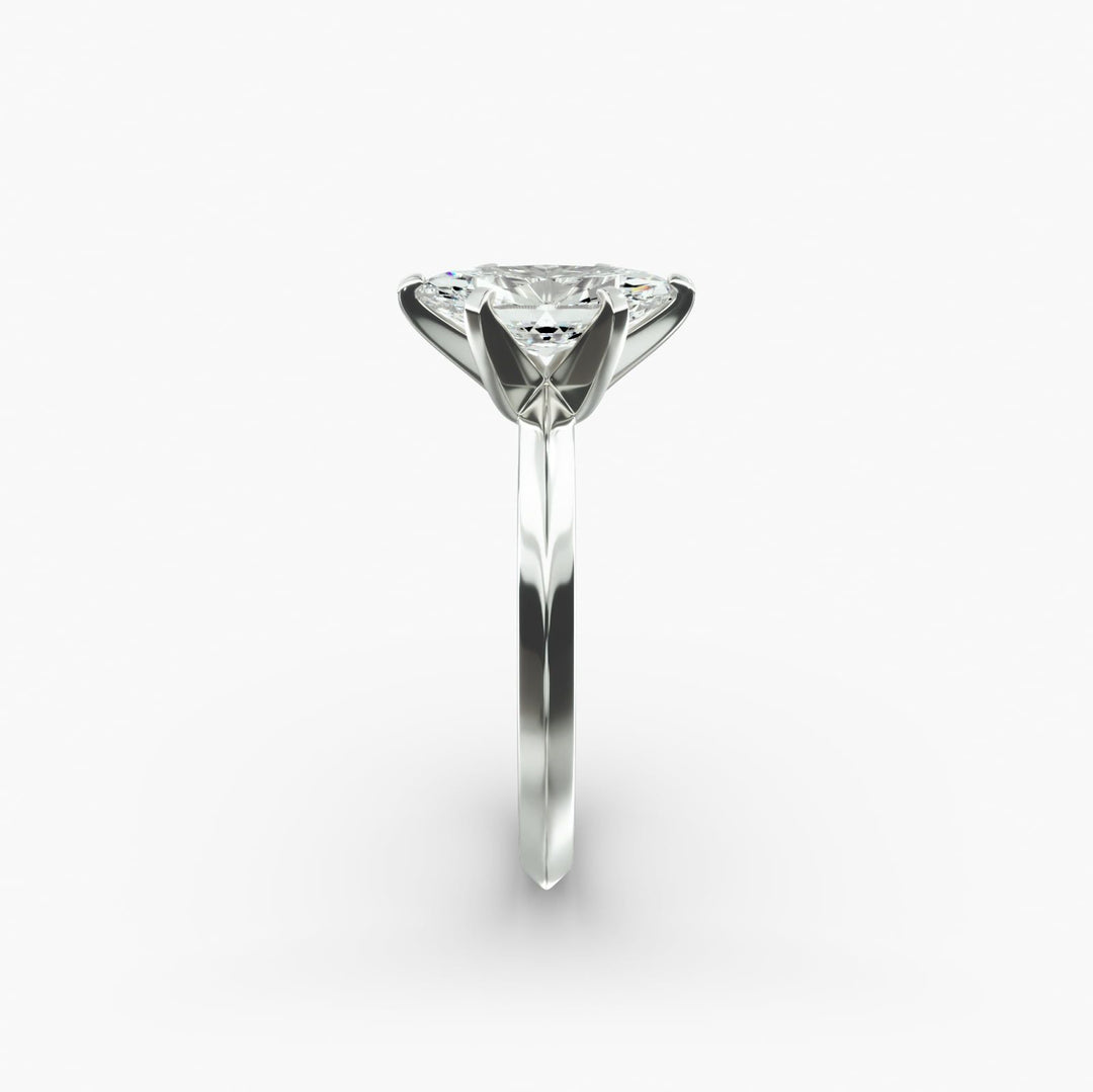 Marquise Lab Grown Diamond Solitaire Ring | 1.00–5.00 Carat | Classic Band | IGI Certified | 10K/14K/18K Yellow, White, Rose Gold