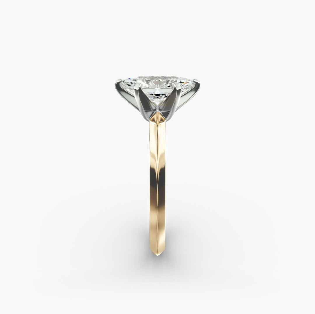 Marquise Lab Grown Diamond Solitaire Ring | 1.00–5.00 Carat | Classic Band | IGI Certified | 10K/14K/18K Yellow, White, Rose Gold