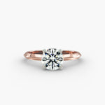 Load image into Gallery viewer, Round Lab Grown Diamond Solitaire Ring | 1.00–5.00 Carat | Classic Band | IGI Certified | 10K/14K/18K Yellow, White, Rose Gold
