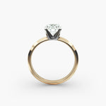 Load image into Gallery viewer, Round Lab Grown Diamond Solitaire Ring | 1.00–5.00 Carat | Classic Band | IGI Certified | 10K/14K/18K Yellow, White, Rose Gold
