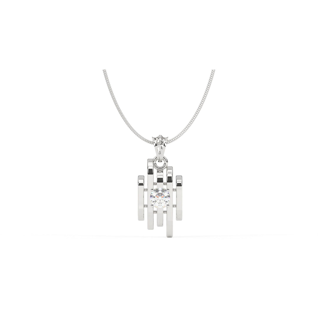 0.47 CT Lab-Grown Diamond Unique Pendant Necklace | Solid Gold | Modern Elegant Design