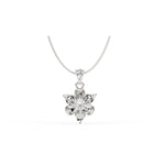 Load image into Gallery viewer, 0.41 CT Lab-Grown Diamond Floral Pendant Necklace | Solid Gold | Elegant Flower Design
