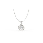 Load image into Gallery viewer, 0.47 CT Lab-Grown Diamond Ball Pendant Necklace | Solid Gold | Modern Minimalist Design

