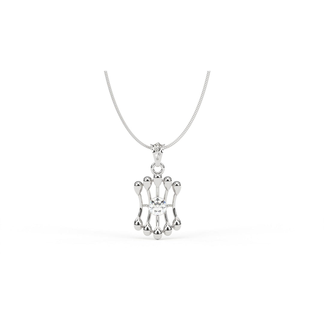 0.47 CT Lab-Grown Diamond Pendant Necklace | Solid Gold | Modern Elegant Design