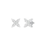 Load image into Gallery viewer, Marquise Lab-Grown Diamond Earrings 0.88 CTW – 8 Stones | Screw Back | 10K, 14K, 18K White, Yellow &amp; Rose Gold | IGI Certified
