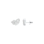 Load image into Gallery viewer, Marquise &amp; Round Lab-Grown Diamond Cluster Earrings 0.45 CTW – 8 Stones | 10K, 14K, 18K White, Yellow &amp; Rose Gold | IGI Certified
