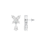 Load image into Gallery viewer, Marquise &amp; Pear Lab-Grown Diamond Dangle Drop Earrings 0.92 CTW – 10 Stones | 10K, 14K, 18K White, Yellow &amp; Rose Gold | IGI Certified
