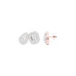 Load image into Gallery viewer, Pear &amp; Emerald Lab-Grown Diamond Halo Earrings 3.78 CTW – 72 Stones | 10K, 14K, 18K White, Yellow &amp; Rose Gold | IGI Certified
