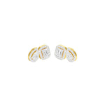 Load image into Gallery viewer, Pear &amp; Emerald Lab-Grown Diamond Halo Earrings 3.78 CTW – 72 Stones | 10K, 14K, 18K White, Yellow &amp; Rose Gold | IGI Certified
