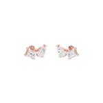 Load image into Gallery viewer, Emerald &amp; Pear Lab-Grown Diamond Toi et Moi Earrings 0.56 CTW – 4 Stones | Two-Stone Design | 10K, 14K, 18K White, Yellow &amp; Rose Gold | IGI Certified
