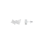 Load image into Gallery viewer, Emerald &amp; Pear Lab-Grown Diamond Toi et Moi Earrings 0.56 CTW – 4 Stones | Two-Stone Design | 10K, 14K, 18K White, Yellow &amp; Rose Gold | IGI Certified
