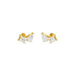 Load image into Gallery viewer, Emerald &amp; Pear Lab-Grown Diamond Toi et Moi Earrings 0.56 CTW – 4 Stones | Two-Stone Design | 10K, 14K, 18K White, Yellow &amp; Rose Gold | IGI Certified
