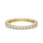 Load image into Gallery viewer, 0.90 CT Round Lab Grown Diamond Eternity Band | 30 Stone Gold Ring
