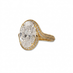 Load image into Gallery viewer, Ready-to-Ship 5.62 CT Oval Diamond Solitaire Engagement Ring in 14K Yellow Gold