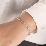 Load image into Gallery viewer, Ready to Ship – 3.92 CT Multi-Shape Lab-Grown Diamond Bracelet in 10K Yellow Gold