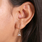 Load image into Gallery viewer, Ready-to-Ship 1.22 CT Round &amp; Trapezoid Lab-Grown Diamond Earrings in 10K Yellow Gold