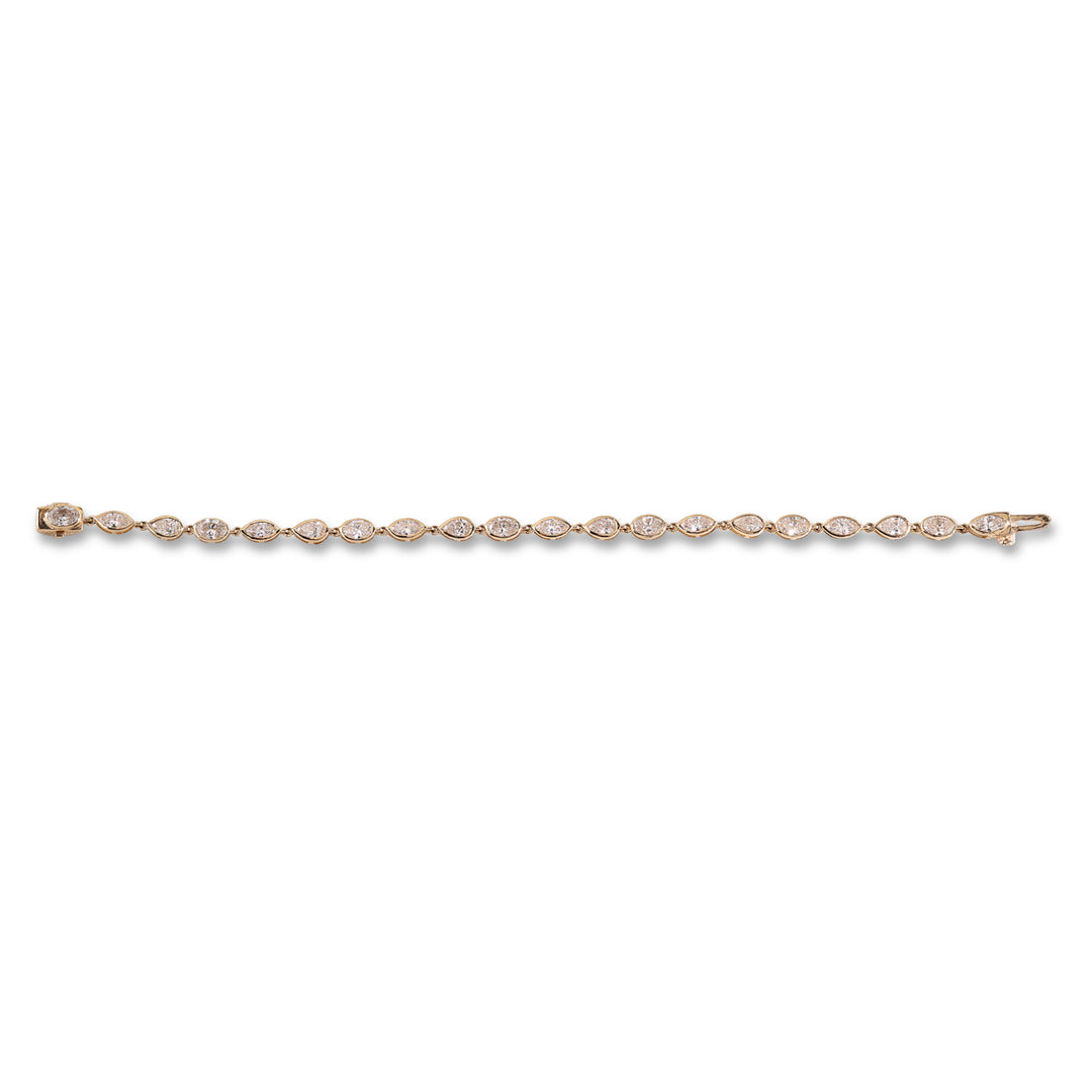 Ready to Ship – 3.92 CT Multi-Shape Lab-Grown Diamond Bracelet in 10K Yellow Gold