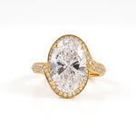 Load image into Gallery viewer, Ready-to-Ship 5.62 CT Oval Diamond Solitaire Engagement Ring in 14K Yellow Gold