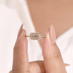 Load image into Gallery viewer, Ready-to-Ship 2.00 CT Emerald Solitaire Diamond Engagement Ring in 14K Yellow Gold
