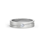 Load image into Gallery viewer, 18K White Gold Solitaire Men&#39;s Diamond Ring
