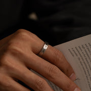 0.07 CT Lab-Grown Diamond Men’s White Gold Ring | Single Stone IGI Certified